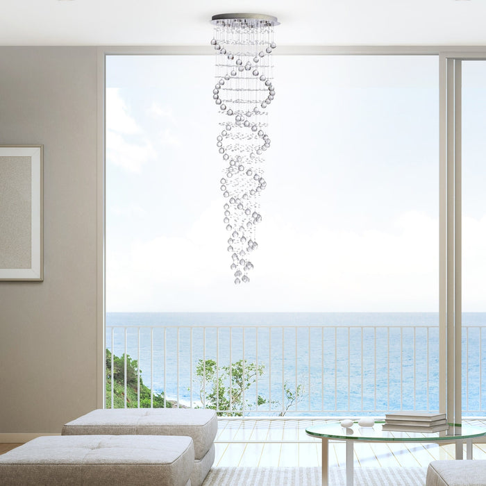 Finesse Decor-Crystal Chandelier Double Helix 7 Light-SKU: FN-1105