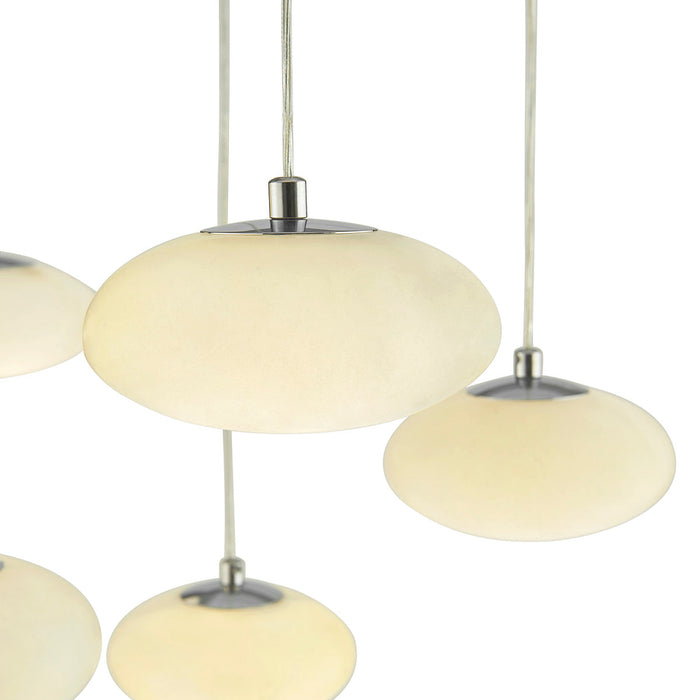 Finesse Decor-Spanish Alabaster Rectangular Chandelier-SKU: CH-0040-10REC