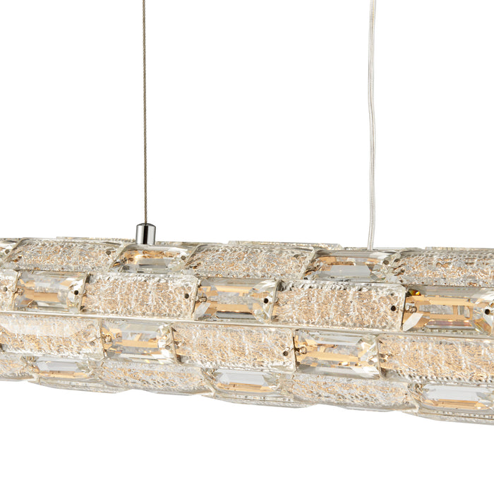 Finesse Decor-Rustica Crystal Chandelier Chrome-SKU: CH-680-REC
