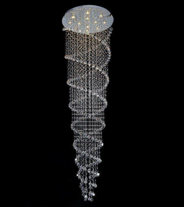 Finesse Decor-Crystal Chandelier Double Helix 12 Light-SKU: FN-1104
