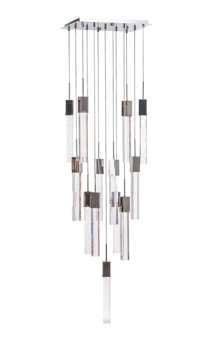 Finesse Decor-Rectangular Crystal Chandelier XL 13 Light-SKU: FN-1133-13
