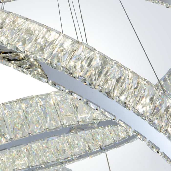 Finesse Decor-Crystal Elegance LED Chandelier 3 Ovals-SKU: CH-415
