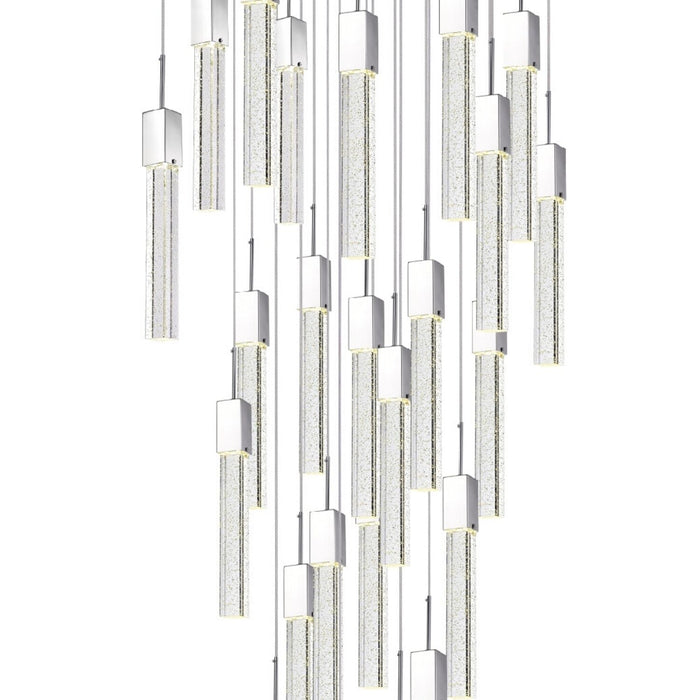 Finesse Decor-Rectangular Crystal Chandelier XL 25 Light-SKU: FN-1133-25