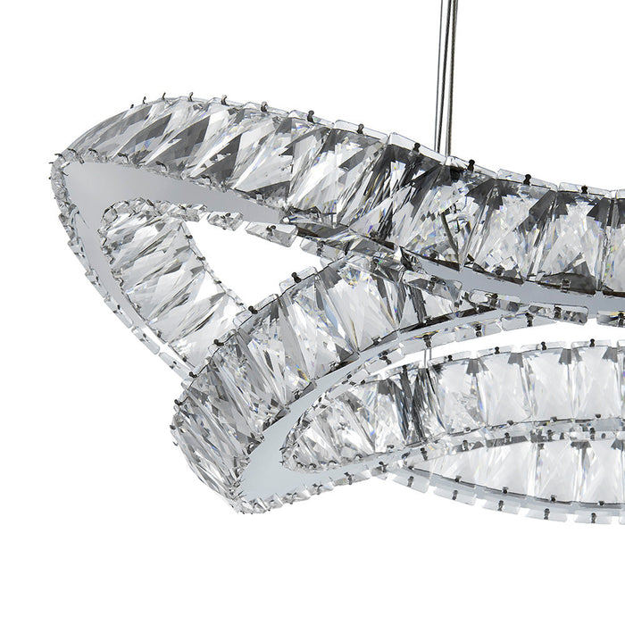 Finesse Decor-Monroe Crystal Chandelier Chrome-SKU: CH-621