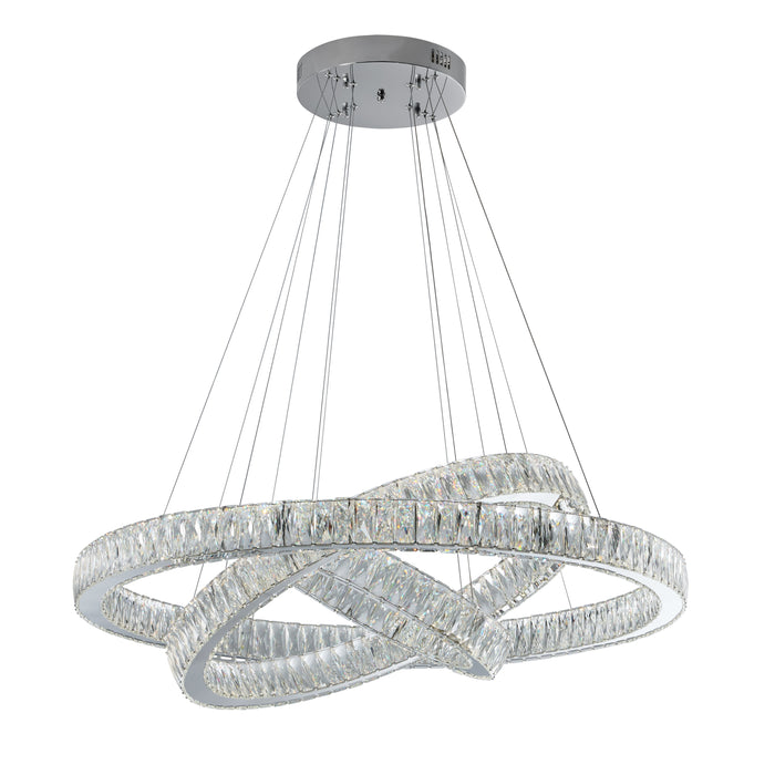 Finesse Decor-Crystal Elegance Three Ring Chandelier-SKU: CH-415-RO