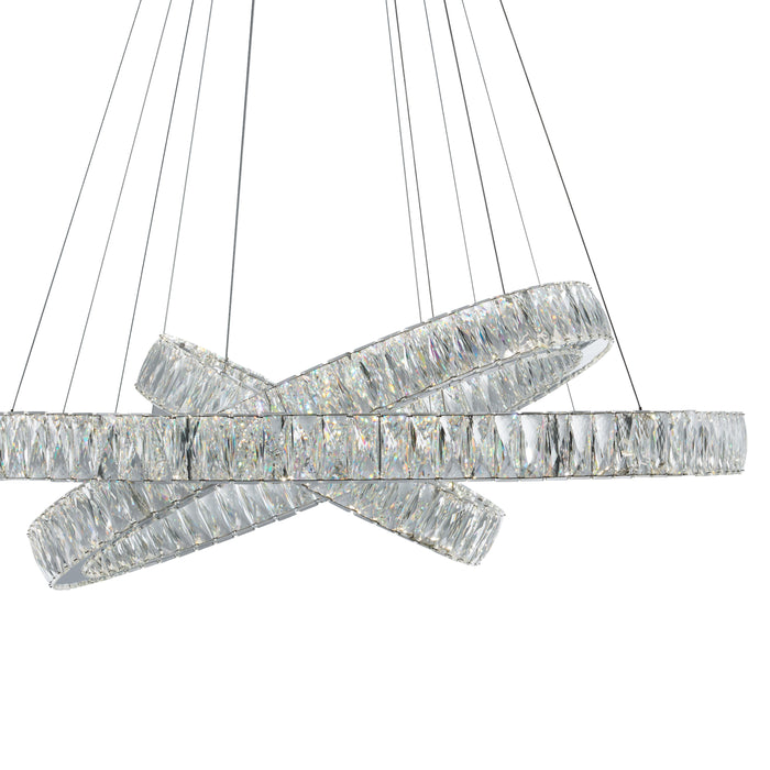 Finesse Decor-Crystal Elegance Three Ring Chandelier-SKU: CH-415-RO