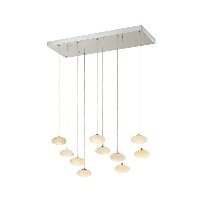 Finesse Decor-Spanish Alabaster Rectangular Chandelier-SKU: CH-0040-10REC